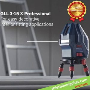 Máy cân mực laser tia Bosch GLL 3-15X Máy cân mực laser tia Bosch GLL 3-15X