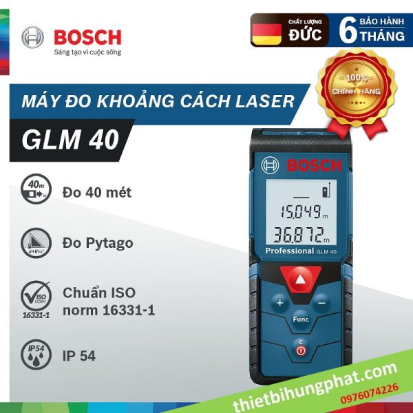 Máy đo khoảng cách Bosch GLM 40