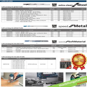 Lưỡi cưa lọng cho gỗ Bosch(Bộ 5 lưỡi) Lưỡi cưa lọng cho gỗ Bosch(Bộ 5 lưỡi)