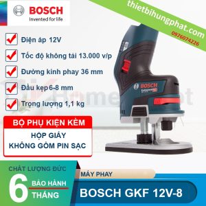 Máy phay dùng pin Bosch GKF 12V-8 (Solo) Máy phay dùng pin Bosch GKF 12V-8 (Solo)