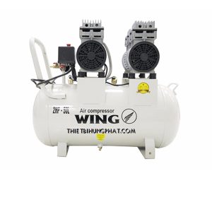 Máy nén khí không dầu giảm âm Wing TW-OF750X2-50L Máy nén khí không dầu giảm âm Wing TW-OF750X2-50L