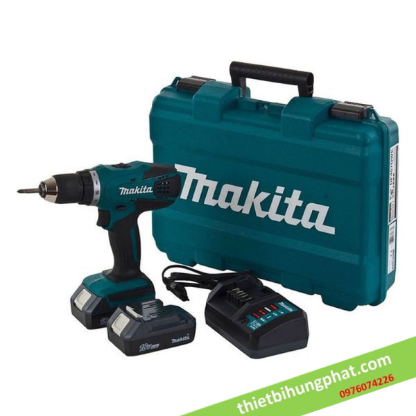 Máy khoan, vặn vít dùng pin Makita DF457DWE