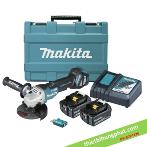 Máy mài dùng pin Makita DGA518RTE (125mm) (kèm 2pin 5.0Ah   sạc nhanh) Máy mài dùng pin Makita DGA518RTE (125mm) (kèm 2pin 5.0Ah   sạc nhanh)
