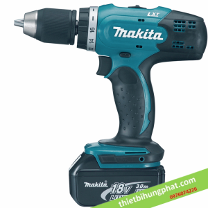 Máy khoan, vặn vít dùng pin Makita DHP343SYE (kèm 2 pin 1.5Ah   sạc) Máy khoan, vặn vít dùng pin Makita DHP343SYE (kèm 2 pin 1.5Ah   sạc)