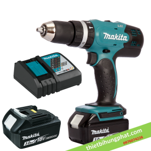 Máy khoan búa, vặn vít dùng pin Makita DHP453SYE (kèm 2 pin 1.5Ah   sạc) Máy khoan búa, vặn vít dùng pin Makita DHP453SYE (kèm 2 pin 1.5Ah   sạc)