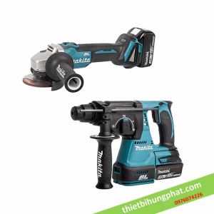 Bộ sản phẩm máy khoan, máy mài Makita DLX2161X Bộ sản phẩm máy khoan, máy mài Makita DLX2161X