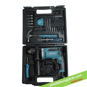 Máy khoan Makita M8100KX2B (kèm bộ phụ kiện 26 món) Máy khoan Makita M8100KX2B (kèm bộ phụ kiện 26 món)