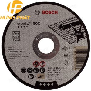 Đá cắt Bosch 2608600549 125x1x22.2mm (Inox) - Expert for Inox Đá cắt Bosch 2608600549 125x1x22.2mm (Inox) - Expert for Inox