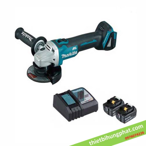 Máy mài góc dùng pin Makita DGA404RTJ2 (kèm 2pin 5.0Ah   sạc nhanh) Máy mài góc dùng pin Makita DGA404RTJ2 (kèm 2pin 5.0Ah   sạc nhanh)
