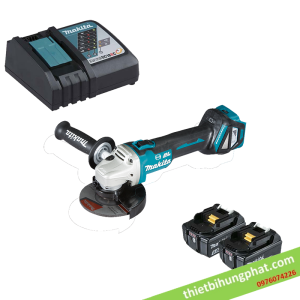 Máy mài dùng pin Makita DGA514RTE (125mm) (kèm 2pin 5.0Ah   sạc nhanh) Máy mài dùng pin Makita DGA514RTE (125mm) (kèm 2pin 5.0Ah   sạc nhanh)