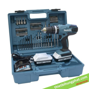 Máy khoan búa, vặn vít dùng pin Makita HP457DWE10 (74 PHỤ KIỆN) Máy khoan búa, vặn vít dùng pin Makita HP457DWE10 (74 PHỤ KIỆN)