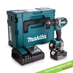 Máy khoan vặn vít dùng pin Makita DDF484RTE (kèm 2pin 5.0Ah   sạc nhanh) Máy khoan vặn vít dùng pin Makita DDF484RTE (kèm 2pin 5.0Ah   sạc nhanh)