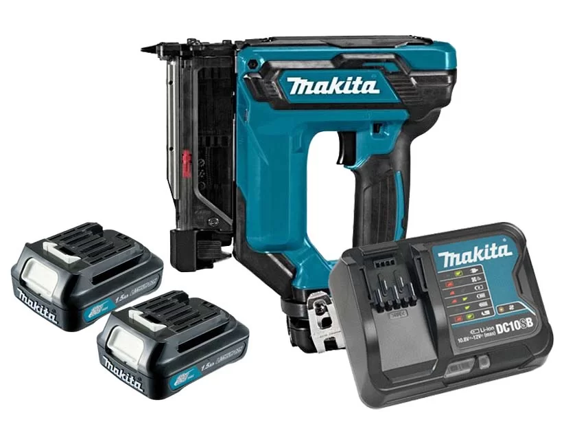 Máy bắn đinh dùng pin Makita PT354DSYJ (Sạc nhanh . 2 pin 12Vmax 1.5Ah)