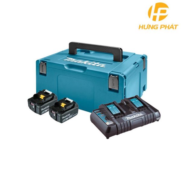 Bộ pin sạc Makita MKP3PT182 (BL1850B*2/DC18RD) 197629-2