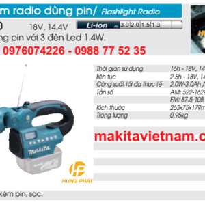 Đèn kèm radio dùng pin Makita BMR050 Đèn kèm radio dùng pin Makita BMR050