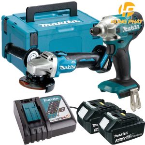Bộ sản phẩm máy mài góc, máy vặn vít dùng pin Makita DLX2395J Bộ sản phẩm máy mài góc, máy vặn vít dùng pin Makita DLX2395J