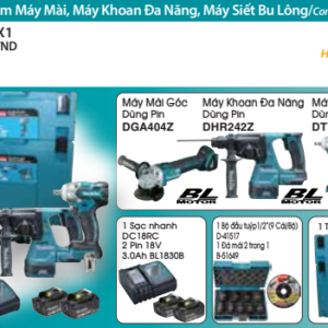 Bộ sản phẩm máy dùng pin Makita DLX3131JX1 Bộ sản phẩm máy dùng pin Makita DLX3131JX1