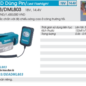 Đèn LED dùng pin DML803 Đèn LED dùng pin DML803