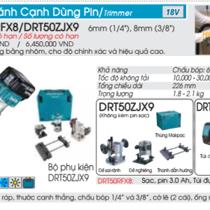 Máy đánh cạnh dùng pin Makita DRT50ZJX9 Máy đánh cạnh dùng pin Makita DRT50ZJX9