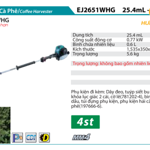 Máy thu hoạch cà phê chạy xăng Makita EJ2651WHG Máy thu hoạch cà phê chạy xăng Makita EJ2651WHG