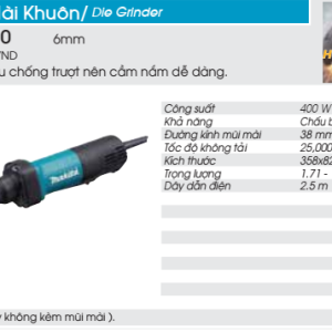 Máy mài khuôn Makita GD0600 Máy mài khuôn Makita GD0600