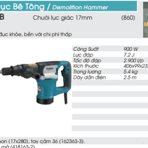 Máy đục bê tông Makita M8600B Máy đục bê tông Makita M8600B
