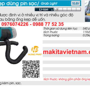 Đèn LED dùng pin sạc Makita ML101 Đèn LED dùng pin sạc Makita ML101