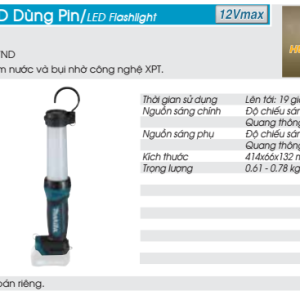 Đèn LED dùng pin Makita ML104 (Không kèm pin, sạc) Đèn LED dùng pin Makita ML104 (Không kèm pin, sạc)