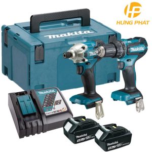 Bộ sản phẩm máy khoan búa và máy vặn vít dùng pin Makita DLX2394J Bộ sản phẩm máy khoan búa và máy vặn vít dùng pin Makita DLX2394J