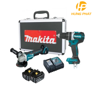 Bộ sản phẩm Makita DLX2426TX1 (DDF484+DGA404+BL1850B*2) Bộ sản phẩm Makita DLX2426TX1 (DDF484+DGA404+BL1850B*2)