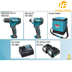 Bộ máy khoan vặn vít dùng pin Makita CLX201S Bộ máy khoan vặn vít dùng pin Makita CLX201S