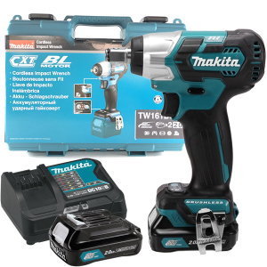 Máy siết bu lông dùng pin Makita TW161DSAE (12.7MM/BL) (kèm 02 pin 2.0 + sạc) Máy siết bu lông dùng pin Makita TW161DSAE (12.7MM/BL) (kèm 02 pin 2.0 + sạc)