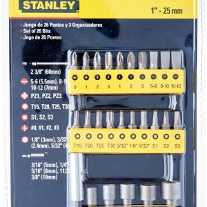 Bộ đầu vít Stanley 68-071-23 29 chi tiết Bộ đầu vít Stanley 68-071-23 29 chi tiết