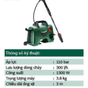 Máy phun xịt rửa áp lực cao Bosch Easy Aquatak AQT 110 Máy phun xịt rửa áp lực cao Bosch Easy Aquatak AQT 110