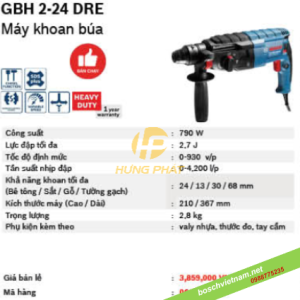 Máy khoan bê tông Bosch GBH 18V-34 CF (chưa kèm pin sạc) Máy khoan bê tông Bosch GBH 18V-34 CF (chưa kèm pin sạc)