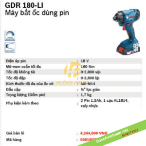 Máy bắt vít tường khô Bosch GTB 650 MỚI (06014A20K0) Máy bắt vít tường khô Bosch GTB 650 MỚI (06014A20K0)