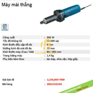 Máy mài thẳng Bosch GGS 5000L Máy mài thẳng Bosch GGS 5000L