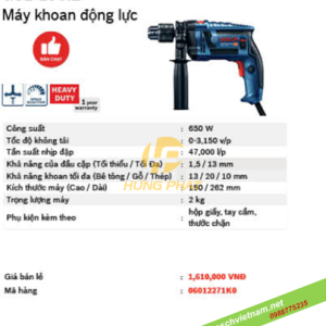 Máy khoan động lực Bosch GSB 13 RE Máy khoan động lực Bosch GSB 13 RE