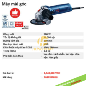 Máy mài cầm tay Bosch GWS 900-100 Máy mài cầm tay Bosch GWS 900-100