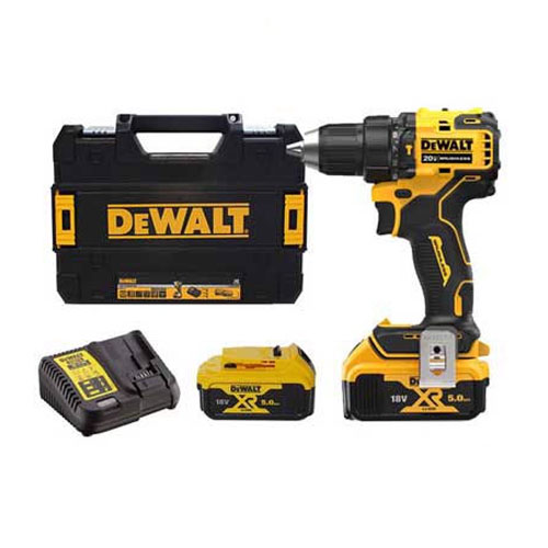 Máy khoan cầm tay Dewalt DCD709P2-KR 20Vmax/BL(kèm 02 pin 5.0Ah+ sạc)