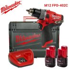 Máy khoan động lực dùng Pin Milwaukee M12 FPD-402C (Pin 4.0Ah+ Sạc) Máy khoan động lực dùng Pin Milwaukee M12 FPD-402C (Pin 4.0Ah+ Sạc)