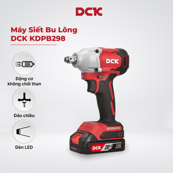Máy Siết Bu Lông Chạy Điện DCK - KPB12 Máy Siết Bu Lông Chạy Điện DCK - KPB12