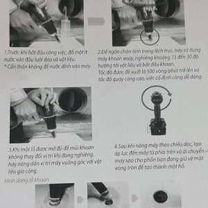 Mũi khoét kim cương hút bụi Makita D-77388 Mũi khoét kim cương hút bụi Makita D-77388