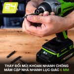 Máy vặn vít đa năng dùng Pin Greenworks 24V – ISD401 Máy vặn vít đa năng dùng Pin Greenworks 24V – ISD401