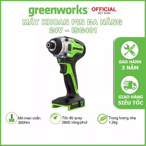 Máy siết bu lông 1/2 dùng pin 24V Greenworks - GD24IW400 Máy siết bu lông 1/2 dùng pin 24V Greenworks - GD24IW400