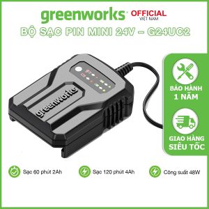 Sạc Pin Mini Greenworks 24V-2A – G24UC2 Sạc Pin Mini Greenworks 24V-2A – G24UC2