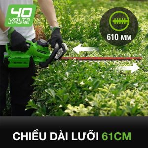 Máy cắt tỉa hàng rào dùng pin Greenworks 40V – HT40B00 Máy cắt tỉa hàng rào dùng pin Greenworks 40V – HT40B00